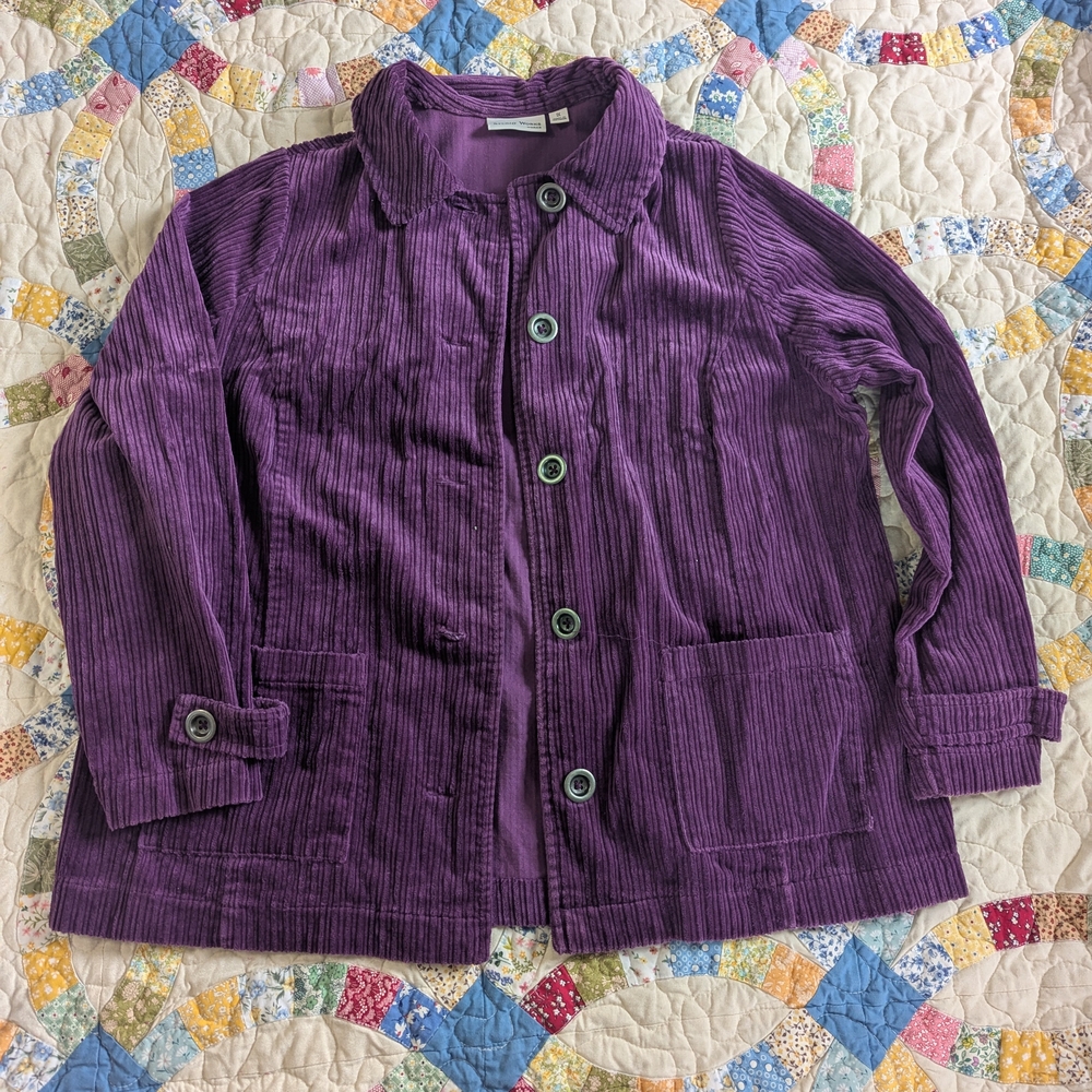 Studio Works Purple Corduroy Blazer